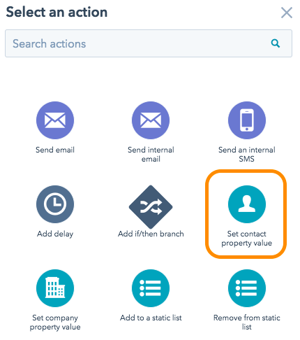 HubSpot workflows for internal use and organization
